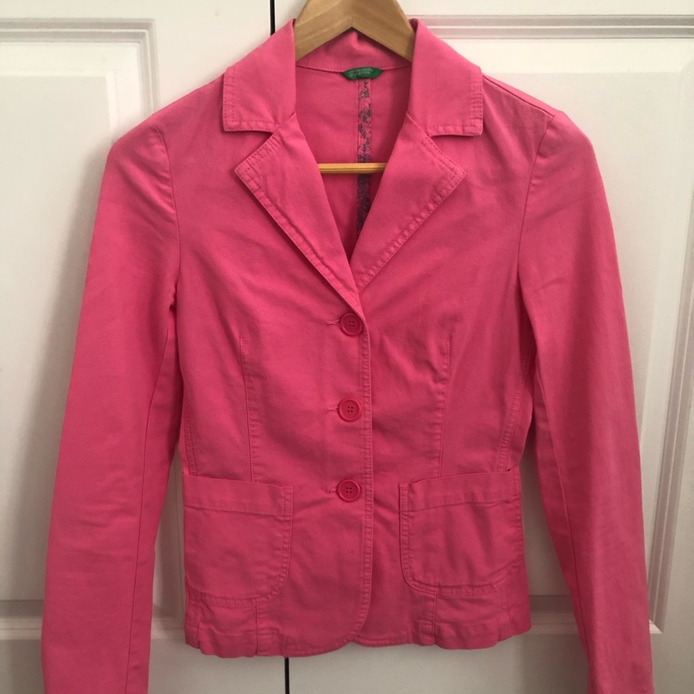 United Colors of Benetton Taglia Fushsia Blazer
